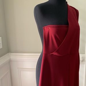 Long burgundy jumpsuit/pantsuit